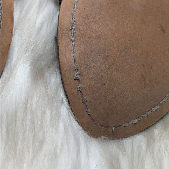 Sam Edelman Sandles Ginger Back Zip Metallic Beaded Gladiator Style size 5 - Picture 8 of 10